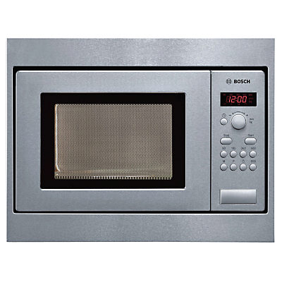 Bosch HMT75M551B Built-In Microwave Oven, Brushed Steel Bosch HMT75M551B Built-In Microwave Oven, Brushed Steel